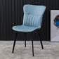 Contemporary Dining Chairs Armless Chair with Metal Legs for Kitchen Blue 1 Piece Clearhalo ' kitchen&dining_furn' 'Dining Chairs' 'Dining Tables & Seating' 'dining_chair' 'furn' 'furn_dining_chair' 'Furniture' 'furniture_dining_chair' 'Kitchen & Dining Furniture' 'kitchen' 4694455