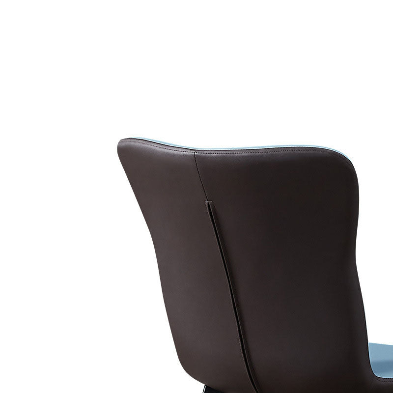 Contemporary Dining Chairs Armless Chair with Metal Legs for Kitchen Clearhalo ' kitchen&dining_furn' 'Dining Chairs' 'Dining Tables & Seating' 'dining_chair' 'furn' 'furn_dining_chair' 'Furniture' 'furniture_dining_chair' 'Kitchen & Dining Furniture' 'kitchen' 4694456