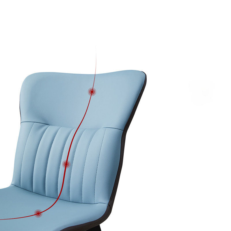 Contemporary Dining Chairs Armless Chair with Metal Legs for Kitchen Clearhalo ' kitchen&dining_furn' 'Dining Chairs' 'Dining Tables & Seating' 'dining_chair' 'furn' 'furn_dining_chair' 'Furniture' 'furniture_dining_chair' 'Kitchen & Dining Furniture' 'kitchen' 4694458