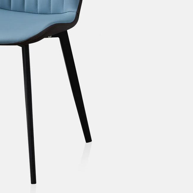 Contemporary Dining Chairs Armless Chair with Metal Legs for Kitchen Clearhalo ' kitchen&dining_furn' 'Dining Chairs' 'Dining Tables & Seating' 'dining_chair' 'furn' 'furn_dining_chair' 'Furniture' 'furniture_dining_chair' 'Kitchen & Dining Furniture' 'kitchen' 4694459