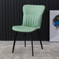 Contemporary Dining Chairs Armless Chair with Metal Legs for Kitchen Green 1 Piece Clearhalo ' kitchen&dining_furn' 'Dining Chairs' 'Dining Tables & Seating' 'dining_chair' 'furn' 'furn_dining_chair' 'Furniture' 'furniture_dining_chair' 'Kitchen & Dining Furniture' 'kitchen' 4694461