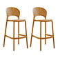 Nordic Style Plastic Stackable Bar Stools for Home Use Armless Low Back Stools Ginger 2 Piece Set Clearhalo 'Bar Furniture' 'Bar Stools' 'bar_stools' 'furn' 'furn_bar_stools' 'furniture_bar_stools' 'Kitchen & Dining Furniture' 'kitchen&dining_furn' 'kitchen' 'kitchen_furn' Furniture' 4696796