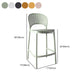 Nordic Style Plastic Stackable Bar Stools for Home Use Armless Low Back Stools Clearhalo 'Bar Furniture' 'Bar Stools' 'bar_stools' 'furn' 'furn_bar_stools' 'furniture_bar_stools' 'Kitchen & Dining Furniture' 'kitchen&dining_furn' 'kitchen' 'kitchen_furn' Furniture' 4696816