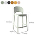 Nordic Style Plastic Stackable Bar Stools for Home Use Armless Low Back Stools Clearhalo 'Bar Furniture' 'Bar Stools' 'bar_stools' 'furn' 'furn_bar_stools' 'furniture_bar_stools' 'Kitchen & Dining Furniture' 'kitchen&dining_furn' 'kitchen' 'kitchen_furn' Furniture' 4696818
