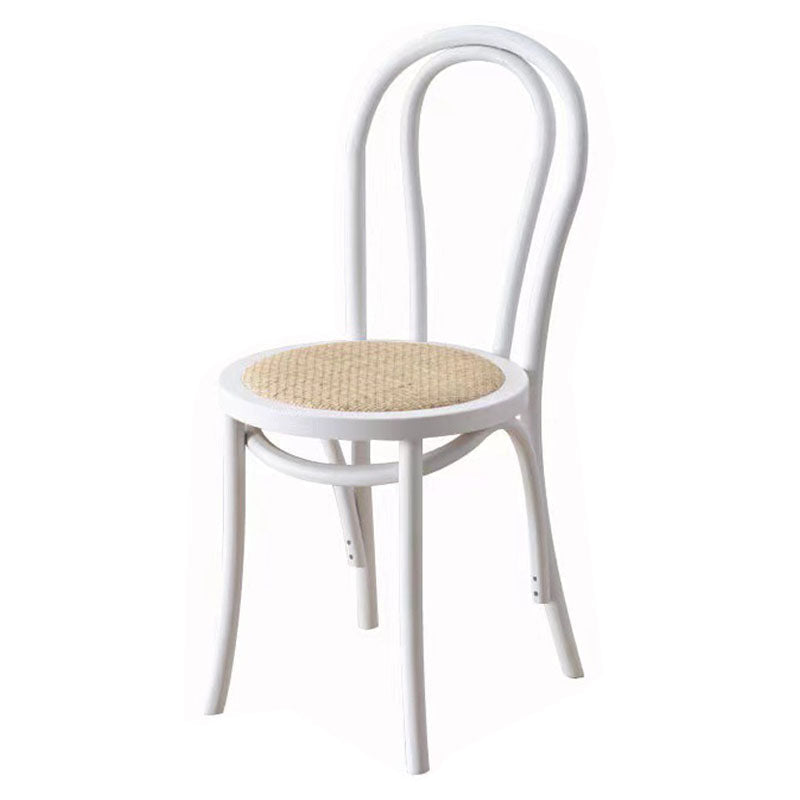 Traditional Wood Dining Kitchen Room Side Chair Windsor Back Chair White Wicker & Rattan 1 Piece Clearhalo ' kitchen&dining_furn' 'Dining Chairs' 'Dining Tables & Seating' 'dining_chair' 'furn' 'furn_dining_chair' 'Furniture' 'furniture_dining_chair' 'Kitchen & Dining Furniture' 'kitchen' 4696867