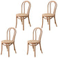 Traditional Wood Dining Kitchen Room Side Chair Windsor Back Chair Wood Wicker & Rattan 4 Piece Set Clearhalo ' kitchen&dining_furn' 'Dining Chairs' 'Dining Tables & Seating' 'dining_chair' 'furn' 'furn_dining_chair' 'Furniture' 'furniture_dining_chair' 'Kitchen & Dining Furniture' 'kitchen' 4696872