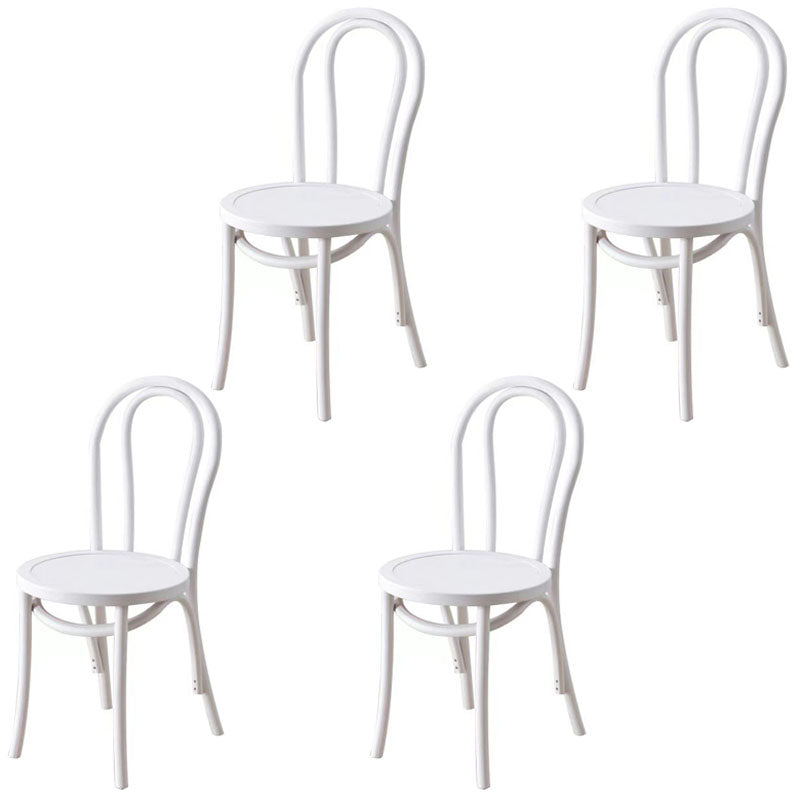 Traditional Wood Dining Kitchen Room Side Chair Windsor Back Chair White Wood 4 Piece Set Clearhalo ' kitchen&dining_furn' 'Dining Chairs' 'Dining Tables & Seating' 'dining_chair' 'furn' 'furn_dining_chair' 'Furniture' 'furniture_dining_chair' 'Kitchen & Dining Furniture' 'kitchen' 4696875