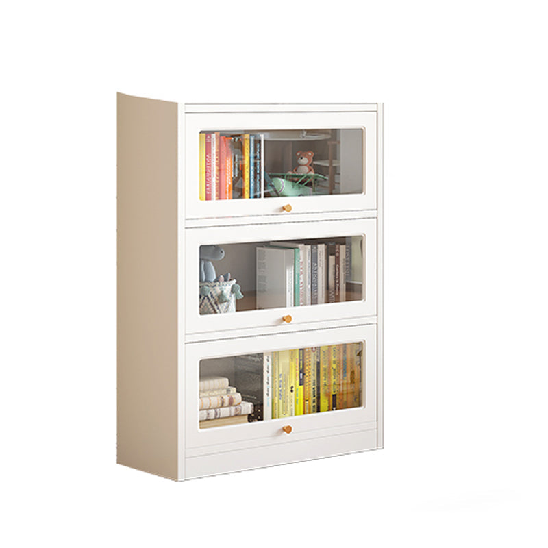 White Bookshelf Contemporary Style Bookcase with Door for Home Office Clearhalo 'Bookcases' 'furn' 'furn_bookcases' 'Furniture' 'furniture_bookcases' 'kitchen' 'kitchen_bookcases' 'Living Room Furniture' 'Office Furniture' 4697631