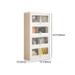 White Bookshelf Contemporary Style Bookcase with Door for Home Office Clearhalo 'Bookcases' 'furn' 'furn_bookcases' 'Furniture' 'furniture_bookcases' 'kitchen' 'kitchen_bookcases' 'Living Room Furniture' 'Office Furniture' 4697642
