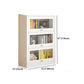 White Bookshelf Contemporary Style Bookcase with Door for Home Office Clearhalo 'Bookcases' 'furn' 'furn_bookcases' 'Furniture' 'furniture_bookcases' 'kitchen' 'kitchen_bookcases' 'Living Room Furniture' 'Office Furniture' 4697645