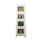 Contemporary Manufactured Wood Vertical Bookcase with Glass Doors 23.6"L x 13.9"W x 66.8"H White Clearhalo 'Bookcases' 'furn' 'furn_bookcases' 'Furniture' 'furniture_bookcases' 'kitchen' 'kitchen_bookcases' 'Living Room Furniture' 'Office Furniture' 4697652