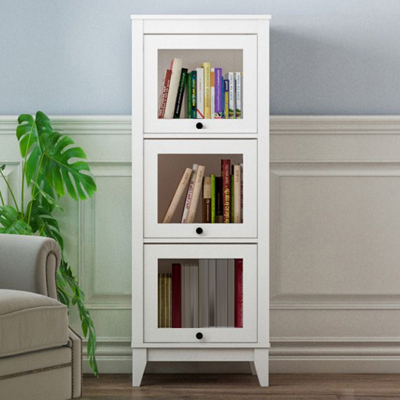 Contemporary Manufactured Wood Vertical Bookcase with Glass Doors Clearhalo 'Bookcases' 'furn' 'furn_bookcases' 'Furniture' 'furniture_bookcases' 'kitchen' 'kitchen_bookcases' 'Living Room Furniture' 'Office Furniture' 4697670