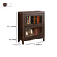 Contemporary Manufactured Wood Vertical Bookcase with Glass Doors Clearhalo 'Bookcases' 'furn' 'furn_bookcases' 'Furniture' 'furniture_bookcases' 'kitchen' 'kitchen_bookcases' 'Living Room Furniture' 'Office Furniture' 4697680