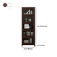 Contemporary Manufactured Wood Vertical Bookcase with Glass Doors Clearhalo 'Bookcases' 'furn' 'furn_bookcases' 'Furniture' 'furniture_bookcases' 'kitchen' 'kitchen_bookcases' 'Living Room Furniture' 'Office Furniture' 4697685