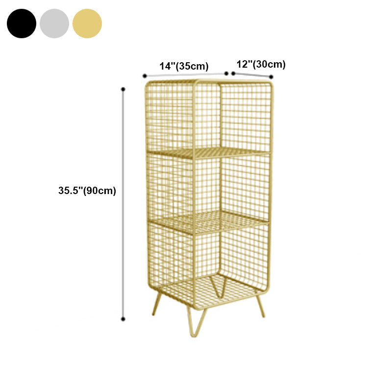 Industrial Style Standard Bookcase Metal Closed Back Bookshelf for Home Office Clearhalo 'Bookcases' 'furn' 'furn_bookcases' 'Furniture' 'furniture_bookcases' 'kitchen' 'kitchen_bookcases' 'Living Room Furniture' 'Office Furniture' 4697712