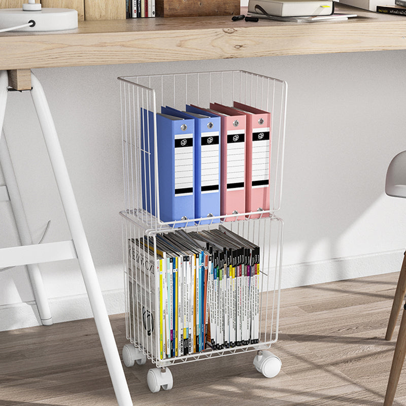 9.5" W Bookshelf Contemporary Style Bookcase with Casters for Home and Study Room Clearhalo 'Bookcases' 'furn' 'furn_bookcases' 'Furniture' 'furniture_bookcases' 'kitchen' 'kitchen_bookcases' 'Living Room Furniture' 'Office Furniture' 4697716