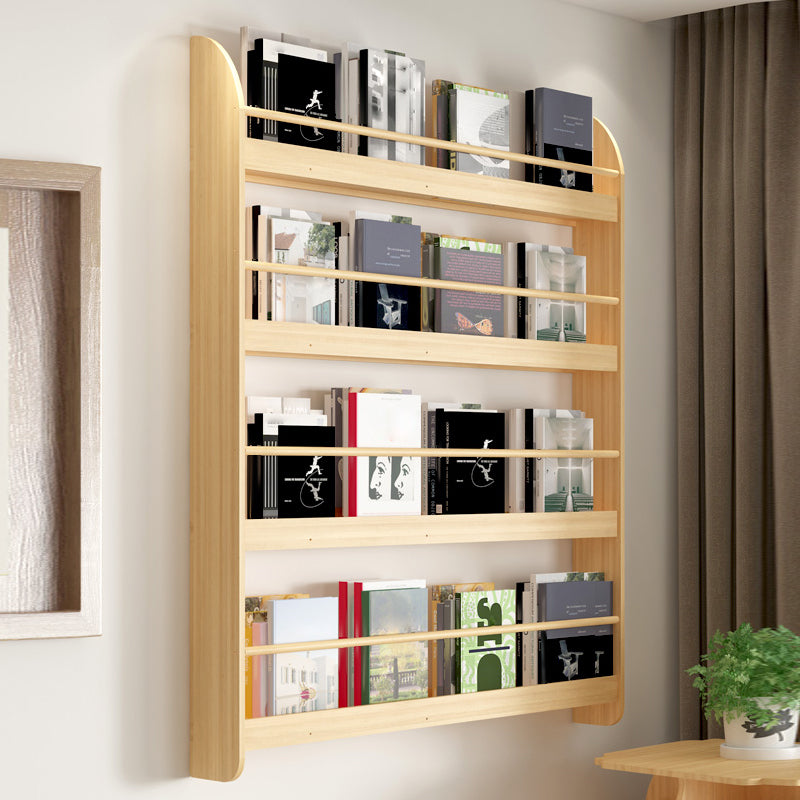 Wood Floating Bookcase Contemporary Style Wall Mounted Book Shelf Clearhalo 'Bookcases' 'furn' 'furn_bookcases' 'Furniture' 'furniture_bookcases' 'kitchen' 'kitchen_bookcases' 'Living Room Furniture' 'Office Furniture' 4697818