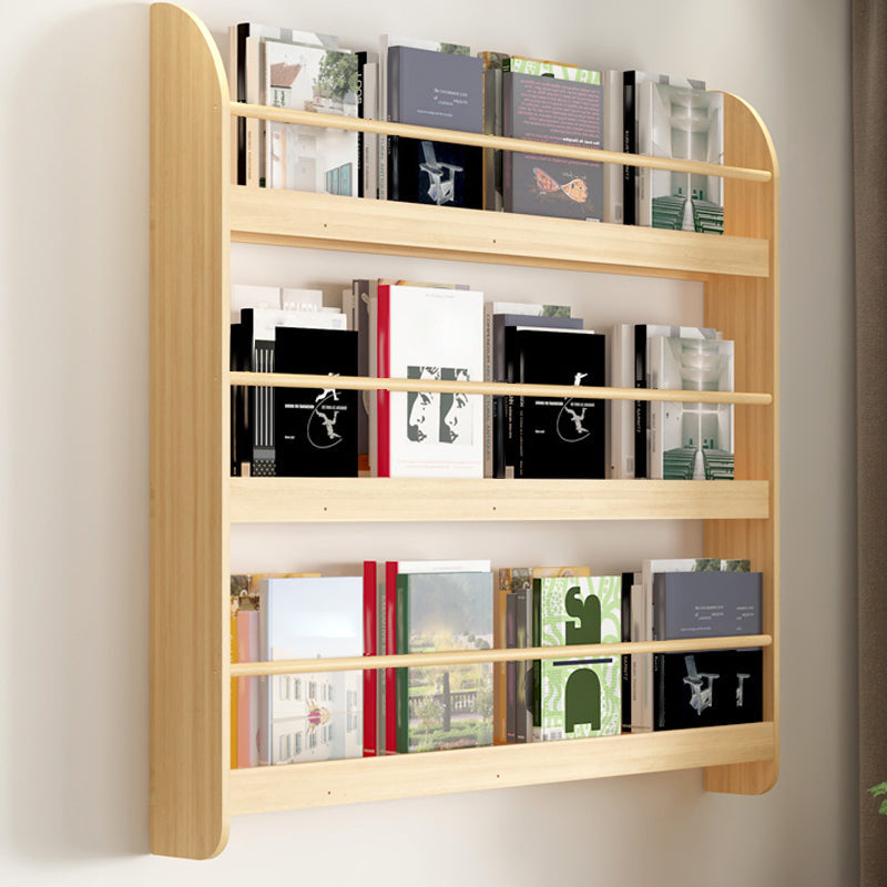 Wood Floating Bookcase Contemporary Style Wall Mounted Book Shelf Clearhalo 'Bookcases' 'furn' 'furn_bookcases' 'Furniture' 'furniture_bookcases' 'kitchen' 'kitchen_bookcases' 'Living Room Furniture' 'Office Furniture' 4697820