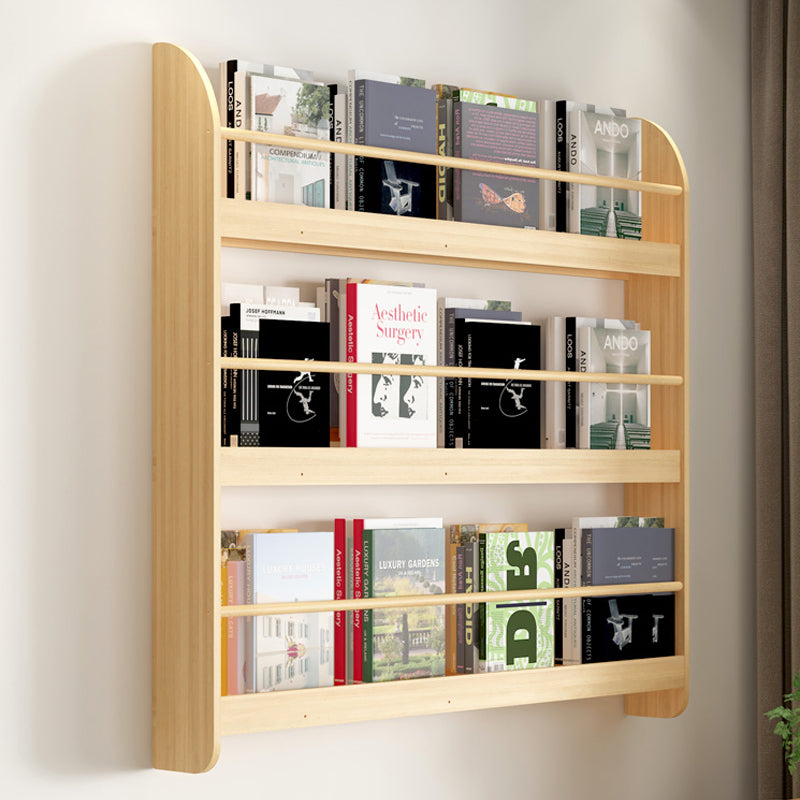 Wood Floating Bookcase Contemporary Style Wall Mounted Book Shelf Clearhalo 'Bookcases' 'furn' 'furn_bookcases' 'Furniture' 'furniture_bookcases' 'kitchen' 'kitchen_bookcases' 'Living Room Furniture' 'Office Furniture' 4697837