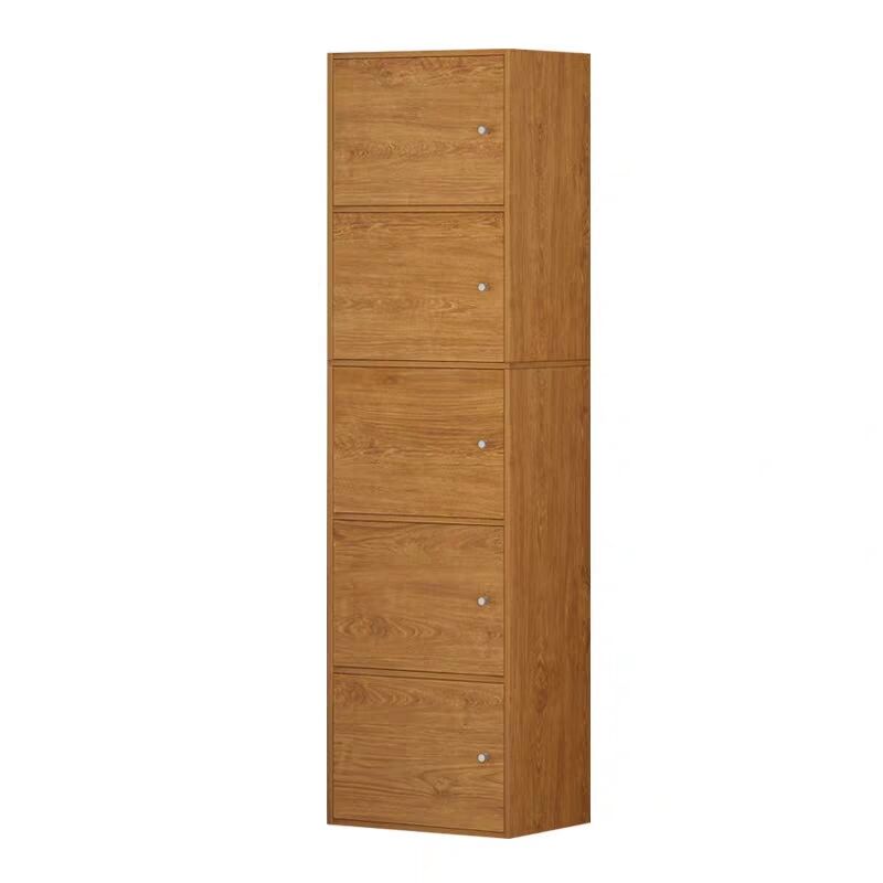 Manufactured Wood Standard Bookcase Contemporary Vertical Shelf with Cabinets Clearhalo 'Bookcases' 'furn' 'furn_bookcases' 'Furniture' 'furniture_bookcases' 'kitchen' 'kitchen_bookcases' 'Living Room Furniture' 'Office Furniture' 4697888