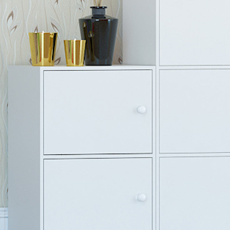 Manufactured Wood Standard Bookcase Contemporary Vertical Shelf with Cabinets Clearhalo 'Bookcases' 'furn' 'furn_bookcases' 'Furniture' 'furniture_bookcases' 'kitchen' 'kitchen_bookcases' 'Living Room Furniture' 'Office Furniture' 4697892