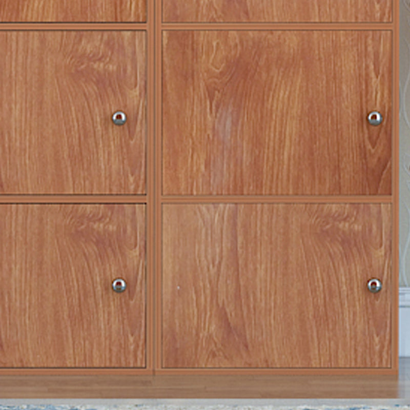 Manufactured Wood Standard Bookcase Contemporary Vertical Shelf with Cabinets Clearhalo 'Bookcases' 'furn' 'furn_bookcases' 'Furniture' 'furniture_bookcases' 'kitchen' 'kitchen_bookcases' 'Living Room Furniture' 'Office Furniture' 4697894