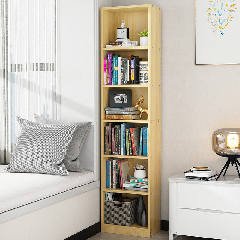 Modern Style Wooden Bookshelf Standard Closed Back Shelf Bookcase Clearhalo 'Bookcases' 'furn' 'furn_bookcases' 'Furniture' 'furniture_bookcases' 'kitchen' 'kitchen_bookcases' 'Living Room Furniture' 'Office Furniture' 4697913