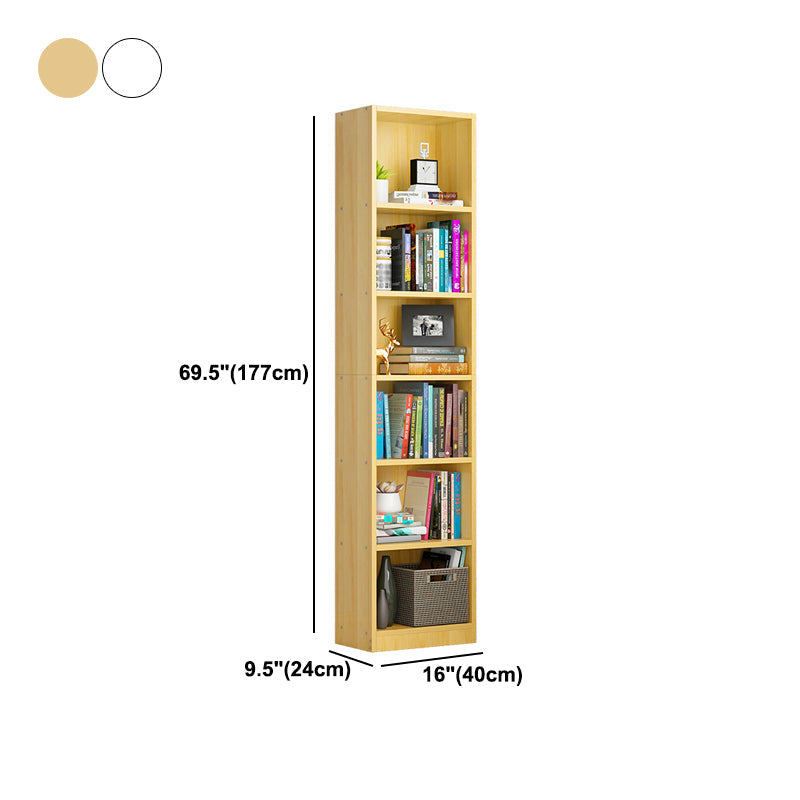 Modern Style Wooden Bookshelf Standard Closed Back Shelf Bookcase Clearhalo 'Bookcases' 'furn' 'furn_bookcases' 'Furniture' 'furniture_bookcases' 'kitchen' 'kitchen_bookcases' 'Living Room Furniture' 'Office Furniture' 4697930