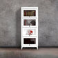 Wood Barrister Bookcase Contemporary Vertical Book Shelf with Doors 23.6"L x 13.8"W x 66.9"H White Clearhalo 'Bookcases' 'furn' 'furn_bookcases' 'Furniture' 'furniture_bookcases' 'kitchen' 'kitchen_bookcases' 'Living Room Furniture' 'Office Furniture' 4697937