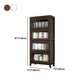 Wood Barrister Bookcase Contemporary Vertical Book Shelf with Doors Clearhalo 'Bookcases' 'furn' 'furn_bookcases' 'Furniture' 'furniture_bookcases' 'kitchen' 'kitchen_bookcases' 'Living Room Furniture' 'Office Furniture' 4697954