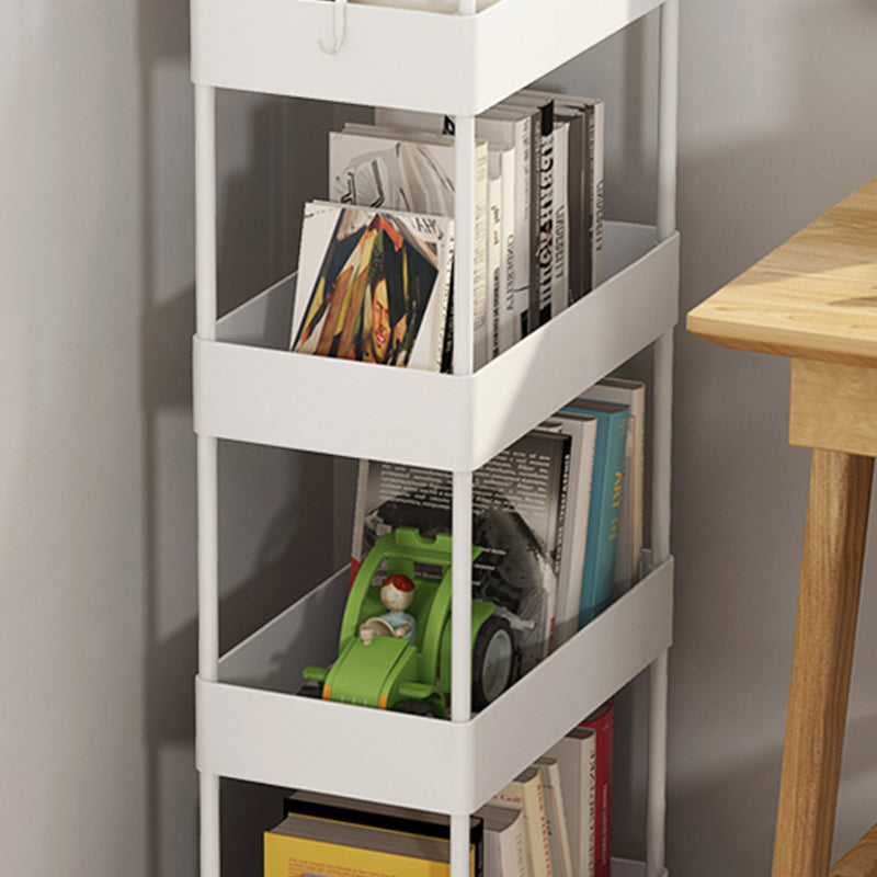 Contemporary Style Bookshelf with Casters Wheel Book Shelf for Home Office Study Room Clearhalo 'Bookcases' 'furn' 'furn_bookcases' 'Furniture' 'furniture_bookcases' 'kitchen' 'kitchen_bookcases' 'Living Room Furniture' 'Office Furniture' 4697973