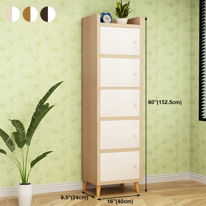 Contemporary Standard Bookcase Manufactured Wood Shelf with Doors for Home Office Clearhalo 'Bookcases' 'furn' 'furn_bookcases' 'Furniture' 'furniture_bookcases' 'kitchen' 'kitchen_bookcases' 'Living Room Furniture' 'Office Furniture' 4698038