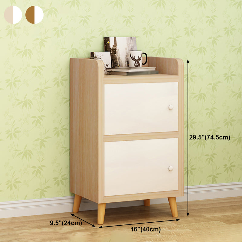 Contemporary Standard Bookcase Manufactured Wood Shelf with Doors for Home Office Clearhalo 'Bookcases' 'furn' 'furn_bookcases' 'Furniture' 'furniture_bookcases' 'kitchen' 'kitchen_bookcases' 'Living Room Furniture' 'Office Furniture' 4698040