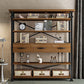 Industrial Style Bookshelf Open Shelf Bookcase with Drawer Storage Clearhalo 'Bookcases' 'furn' 'furn_bookcases' 'Furniture' 'furniture_bookcases' 'kitchen' 'kitchen_bookcases' 'Living Room Furniture' 'Office Furniture' 4698061