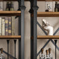 Industrial Style Bookshelf Open Shelf Bookcase with Drawer Storage Clearhalo 'Bookcases' 'furn' 'furn_bookcases' 'Furniture' 'furniture_bookcases' 'kitchen' 'kitchen_bookcases' 'Living Room Furniture' 'Office Furniture' 4698067