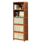 Brown Color Barrister Bookcase Contemporary Bamboo Bookcase for Home Office 23.6"L x 12.6"W x 67.7"H Clearhalo 'Bookcases' 'furn' 'furn_bookcases' 'Furniture' 'furniture_bookcases' 'kitchen' 'kitchen_bookcases' 'Living Room Furniture' 'Office Furniture' 4698105