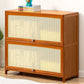 Brown Color Barrister Bookcase Contemporary Bamboo Bookcase for Home Office Clearhalo 'Bookcases' 'furn' 'furn_bookcases' 'Furniture' 'furniture_bookcases' 'kitchen' 'kitchen_bookcases' 'Living Room Furniture' 'Office Furniture' 4698107