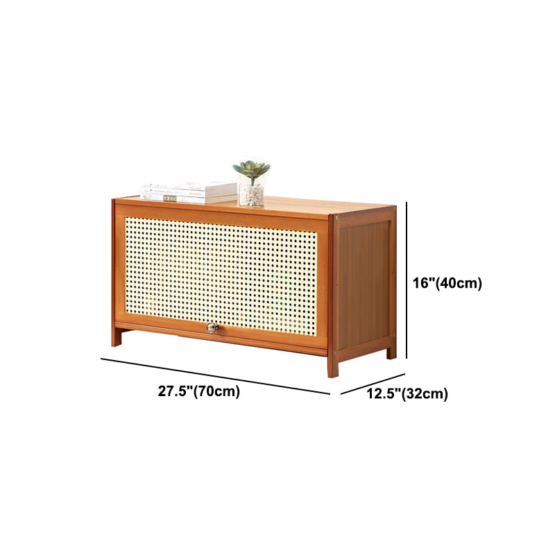 Brown Color Barrister Bookcase Contemporary Bamboo Bookcase for Home Office Clearhalo 'Bookcases' 'furn' 'furn_bookcases' 'Furniture' 'furniture_bookcases' 'kitchen' 'kitchen_bookcases' 'Living Room Furniture' 'Office Furniture' 4698114