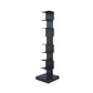 Closed Back Bookshelf Contemporary Style Vertical Bookcase for Home Office 13.8"L x 13.8"W x 56.7"H Black Clearhalo 'Bookcases' 'furn' 'furn_bookcases' 'Furniture' 'furniture_bookcases' 'kitchen' 'kitchen_bookcases' 'Living Room Furniture' 'Office Furniture' 4698129