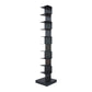 Closed Back Bookshelf Contemporary Style Vertical Bookcase for Home Office 13.8"L x 13.8"W x 70.1"H Black Clearhalo 'Bookcases' 'furn' 'furn_bookcases' 'Furniture' 'furniture_bookcases' 'kitchen' 'kitchen_bookcases' 'Living Room Furniture' 'Office Furniture' 4698133