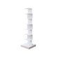Closed Back Bookshelf Contemporary Style Vertical Bookcase for Home Office 13.8"L x 13.8"W x 49.6"H White Clearhalo 'Bookcases' 'furn' 'furn_bookcases' 'Furniture' 'furniture_bookcases' 'kitchen' 'kitchen_bookcases' 'Living Room Furniture' 'Office Furniture' 4698139