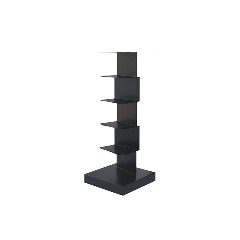 Closed Back Bookshelf Contemporary Style Vertical Bookcase for Home Office 13.8"L x 13.8"W x 36.2"H Black Clearhalo 'Bookcases' 'furn' 'furn_bookcases' 'Furniture' 'furniture_bookcases' 'kitchen' 'kitchen_bookcases' 'Living Room Furniture' 'Office Furniture' 4698146
