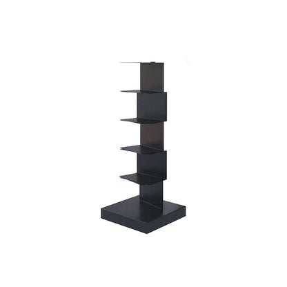Closed Back Bookshelf Contemporary Style Vertical Bookcase for Home Office 13.8"L x 13.8"W x 36.2"H Black Clearhalo 'Bookcases' 'furn' 'furn_bookcases' 'Furniture' 'furniture_bookcases' 'kitchen' 'kitchen_bookcases' 'Living Room Furniture' 'Office Furniture' 4698146