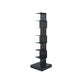 Closed Back Bookshelf Contemporary Style Vertical Bookcase for Home Office 13.8"L x 13.8"W x 49.6"H Black Clearhalo 'Bookcases' 'furn' 'furn_bookcases' 'Furniture' 'furniture_bookcases' 'kitchen' 'kitchen_bookcases' 'Living Room Furniture' 'Office Furniture' 4698148
