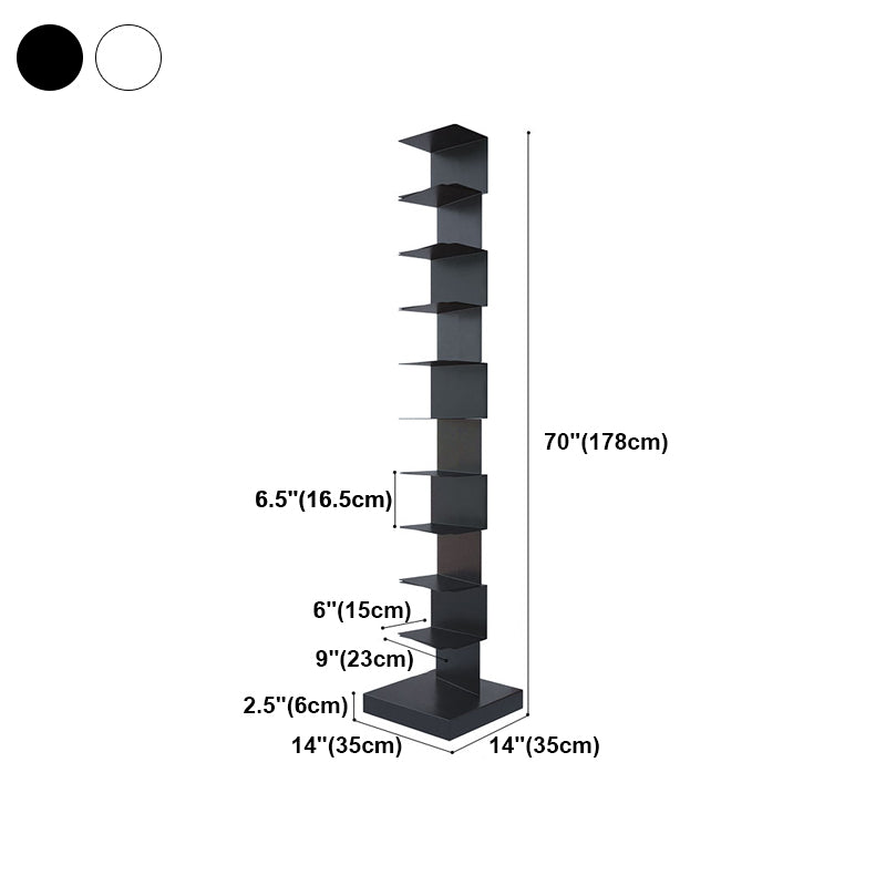 Closed Back Bookshelf Contemporary Style Vertical Bookcase for Home Office Clearhalo 'Bookcases' 'furn' 'furn_bookcases' 'Furniture' 'furniture_bookcases' 'kitchen' 'kitchen_bookcases' 'Living Room Furniture' 'Office Furniture' 4698157