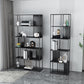 Modern Open Bookcase with Metal Rectangular Shelves for Study Room Clearhalo 'Bookcases' 'furn' 'furn_bookcases' 'Furniture' 'furniture_bookcases' 'kitchen' 'kitchen_bookcases' 'Living Room Furniture' 'Office Furniture' 4698158