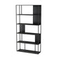 Modern Open Bookcase with Metal Rectangular Shelves for Study Room Black Clearhalo 'Bookcases' 'furn' 'furn_bookcases' 'Furniture' 'furniture_bookcases' 'kitchen' 'kitchen_bookcases' 'Living Room Furniture' 'Office Furniture' 4698171