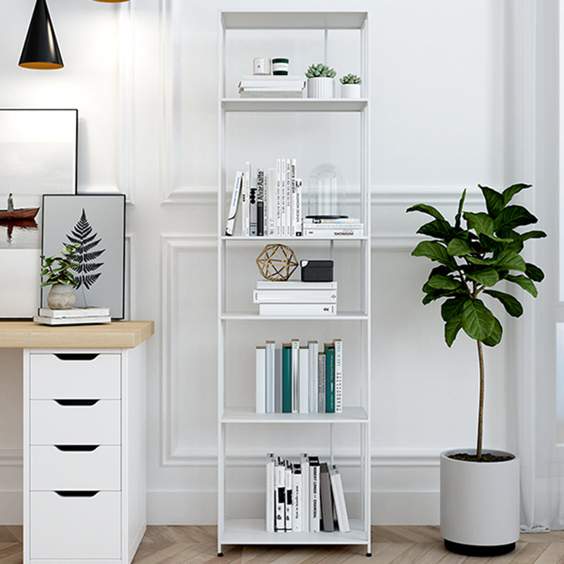 Industrial Style Metal Bookshelf 5-shelf Open Shelf Bookcase for Home Clearhalo 'Bookcases' 'furn' 'furn_bookcases' 'Furniture' 'furniture_bookcases' 'kitchen' 'kitchen_bookcases' 'Living Room Furniture' 'Office Furniture' 4698187