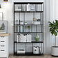 Industrial Style Metal Bookshelf 5-shelf Open Shelf Bookcase for Home Clearhalo 'Bookcases' 'furn' 'furn_bookcases' 'Furniture' 'furniture_bookcases' 'kitchen' 'kitchen_bookcases' 'Living Room Furniture' 'Office Furniture' 4698189