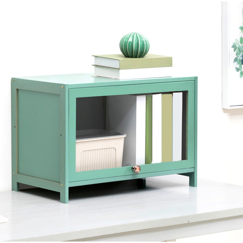 Contemporary Green Barrister Bookcase Bamboo Bookcase for Home Office 23.6"L x 12.6"W x 15.7"H Clearhalo 'Bookcases' 'furn' 'furn_bookcases' 'Furniture' 'furniture_bookcases' 'kitchen' 'kitchen_bookcases' 'Living Room Furniture' 'Office Furniture' 4698193